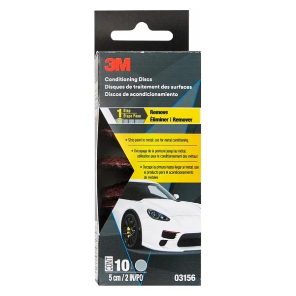 3M Conditioning Abrasive Disc, Medium Grit Pack of 10 discs, 2 in