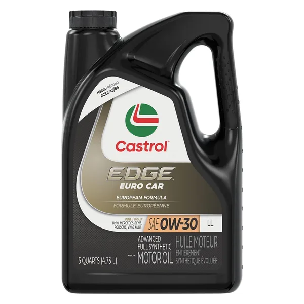 Castrol EDGE Euro Car 0W-30 LL 4.73 L (5 US qt)