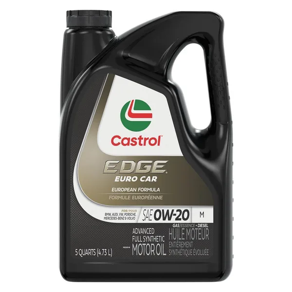 Castrol EDGE Euro Car 0W-20 M 4.73 L (5 US qt)