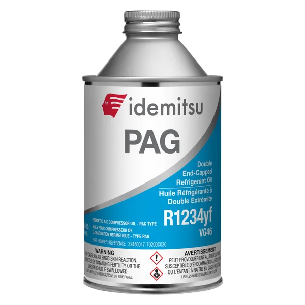 Idemitsu PAG 1234yf A/C Compressor Oil VG46 250 mL (8.4 US fl oz) can