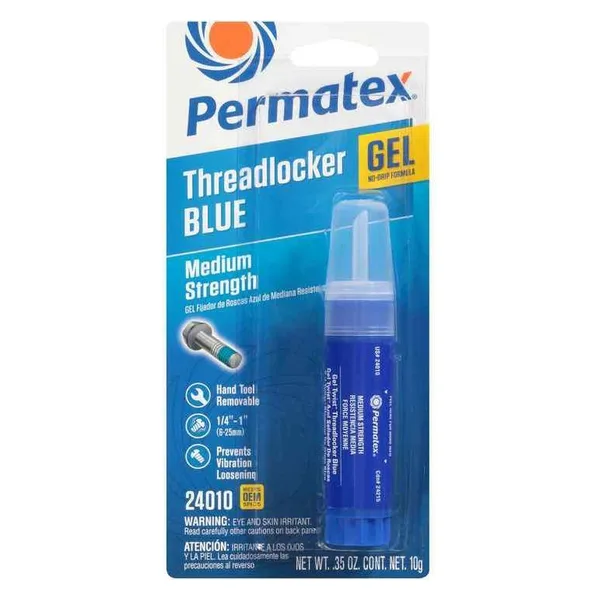 Permatex Medium Strength Threadlocker Blue Gel 10 g Gel Twist applicator