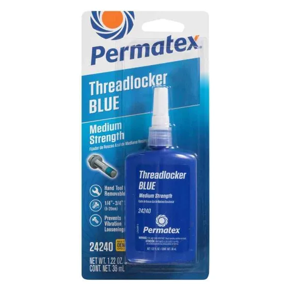 Permatex Medium Strength Threadlocker Blue 36 mL bottle