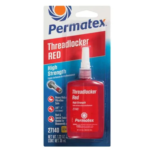 Permatex High Strength Threadlocker Red 36 mL bottle