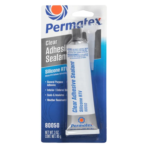 Permatex Clear RTV Silicone Adhesive Sealant
