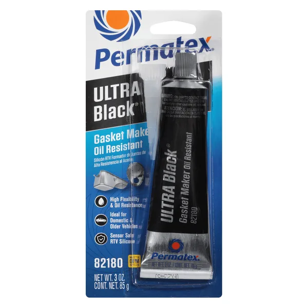 Permatex Ultra Black RTV Silicone Gasket Maker 85 g (3 oz) tube