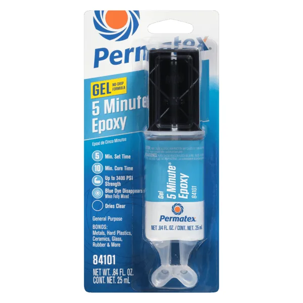 Permatex 5 Minute Epoxy Gel 25 mL dual syringe