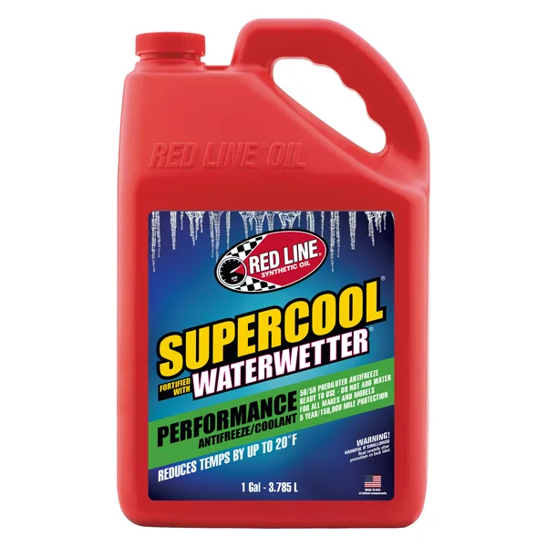 Red Line SuperCool Performance 50/50 Prediluted Antifreeze/Coolant 3.78 L (1 US gal)