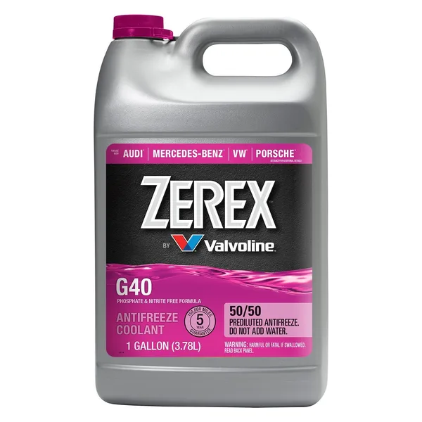 Zerex G40 Antifreeze/Coolant 50/50 Ready to Use 3.78 L (1 US gal)