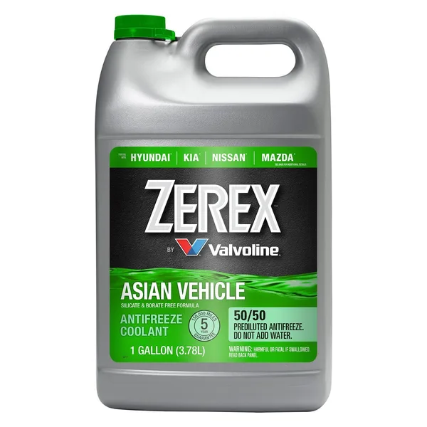 Zerex Asian Vehicle Green Antifreeze/Coolant 50/50 Ready to Use 3.78 L (1 US gal)