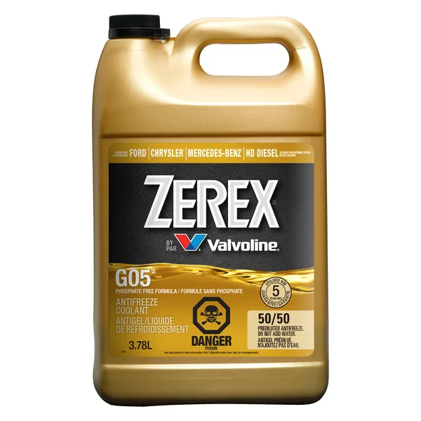 Zerex G05 Antifreeze/Coolant 50/50 Ready to Use 3.78 L (1 US gal)
